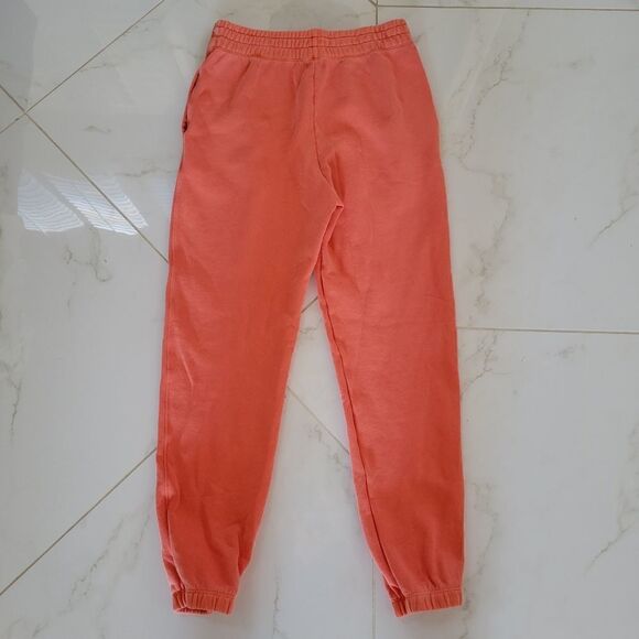 New SUNDRY Pull On Sweatpants Orange Joggers S - Picture 1 of 6